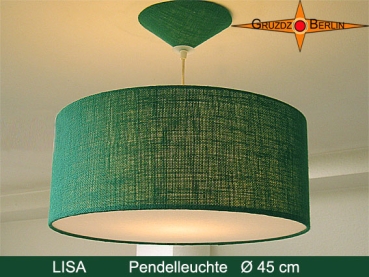 Hanging lamp jute green LISA Ø45 cm pendant lamp with diffuser