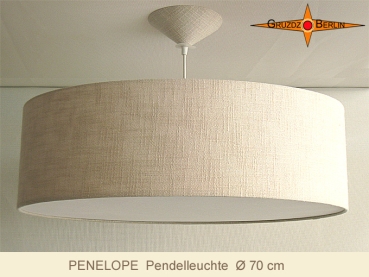 Loungeleuchte mit Diffusor PENELOPE D 70 cm Leinen