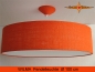 Mobile Preview: Orange Loungeleuchte XXL WILMA Ø100 cm Pendellampe orange Jute mit Diffusor