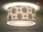 Preview: Deckenlampe aus Vintagestoff  Ø45 cm MARGA Deckenleuchte mit Diffusor