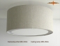 Preview: Linen ceiling lamp with diffuser MELISSA Ø45 cm Country style ceiling light