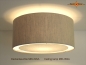 Preview: Linen ceiling lamp with diffuser MELISSA Ø45 cm Country style ceiling light