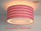 Preview: Vintage ceiling lamp MARIE Ø50 cm Ceiling light with Pril flowers pattern and diffuser