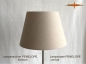 Preview: Naturfarbener konischer Lampenschirm für Stehlampen aus Leinen PENELOPE