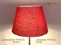 Preview: Roter konischer Lampenschirm für Stehlampen aus Leinen PATRICIA