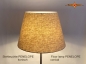 Preview: Stehlampe mit konischem Lampenschirm aus naturfarbenem Leinen PENELOPE Stehleuchte Landhausstil