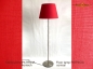 Preview: Floor lamp with conical lampshade made of red linen PATRICIA