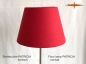 Preview: Floor lamp with conical lampshade made of red linen PATRICIA