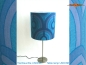 Preview: Blue Vintage table lamp UNDINE and table lamp in Panton style
