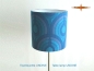 Preview: Blue Vintage table lamp UNDINE and table lamp in Panton style