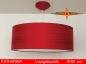 Preview: Red pendant lamp KATHARINA Ø60 cm silk lamp with diffuser