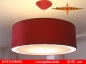 Preview: Red pendant lamp KATHARINA Ø60 cm silk lamp with diffuser