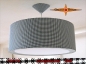 Preview: Lamp PEPITA Ø 45 cm, pendant lamp with light edge and canopy, Classic