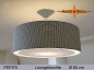 Preview: Loungeleuchte Schwarz weiß PEPITA Ø60 cm Diffusor