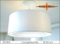 Preview: White lamp DIANA Ø50 cm hanging lamp with diffuser silk