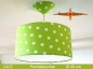 Preview: Green hanging lamp dotted LALE Ø40 cm pendant light with diffuser