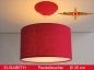 Preview: Red hanging lamp ELISABETH Ø35cm pendant light silk with diffuser