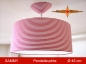 Preview: Leuchte SAMMY Ø 45 cm Pendellampe geringelt Rot mit Diffusor