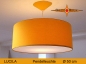 Preview: Gelbe Hängelampe LUCILA Ø50 cm Pendellampe mit Diffusor