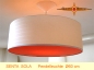 Preview: Pendant lamp beige SENTA SOLA Ø60 cm Luminaire with orange diffuser