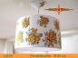 Preview: Vintage hanging lamp flowered LUISA Ø45 cm pendant lamp with diffuser