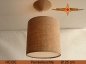 Preview: Small pendant lamp jute HEIDE Ø25 cm Jute hanging lamp