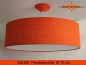 Preview: Loungleuchte WILMA Ø 70 cm Pendellampe mit Diffusor orange Jute