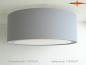 Preview: Gray ceiling lamp THERESA Ø50 cm with light edge diffuser