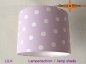 Preview: Lamp shade LILA Ø 25 cm dots on violet kids lamp