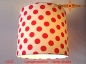 Preview: Lamp shade dotted LILO Ø25 cm red white kids room lamp shade