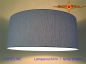 Preview: Blauer Lampenschirm CAROLINE Ø45 cm Leinenlampe blau
