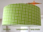 Preview: Lampenschirm grün kariert SASCHA Ø45 cm karierte Lampe