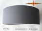 Preview: lamp shade PETRA Ø 45 cm cotton twill stone grey