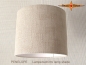 Preview: Natural colored lampshade linen PENELOPE d 30 cm