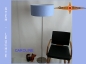 Preview: Light blue floor lamp CAROLINE floor lamp Blue linen
