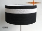 Preview: Schwarz Weisse Stehleuchte COCO Stehlampe in klassischem Design
