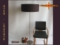Preview: Brown floor lamp MONA of dark brown linen