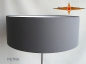 Preview: Floor lamp PETRA h 155 cm stone grey twill