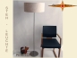 Preview: Floorlamp natural linen PENELOPE