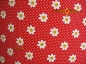 Preview: Red floor lamp with flowers and polkadots ULLA
