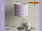 Preview: Table lamp LILA Ø 20 cm dots on light purple