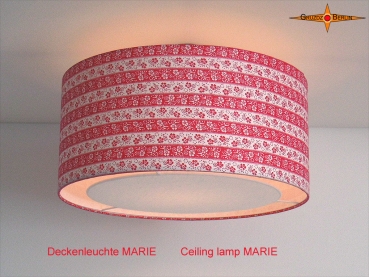 Vintage Deckenlampe Marie Ø50 cm Deckenleuchte mit Diffusor mit Prilblumen