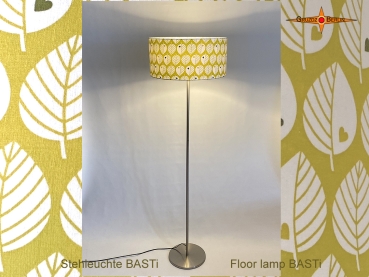 Vintage floor lamp BASTi 70s leaves with a heart