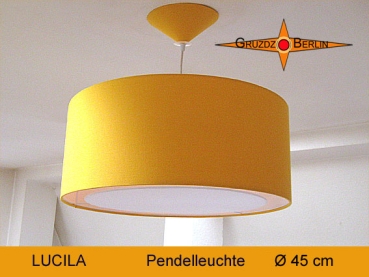 Hängelampe gelb LUCILA Ø45 cm Pendelleuchte Diffusor Lichtrand