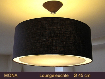 Brown lamp MONA Ø 45 cm pendant lamp with light edge diffuser