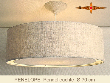 Large hanging lamp light rim diffuser PENELOPE d 70 cm