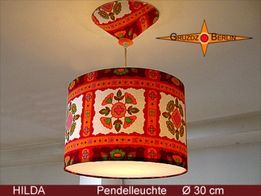 Vintage Lampe HILDA Ø30 cm Pendellampe mit Diffusor