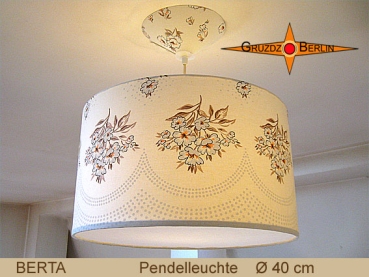 Vintage Lampe BERTA Ø40 cm Pendellampe Landhausstil Retrodesign
