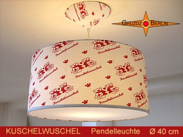 Kinderzimmerlampe Teddy KUSCHELWUSCHEL Ø40 cm Pendelleuchte mit Diffusor