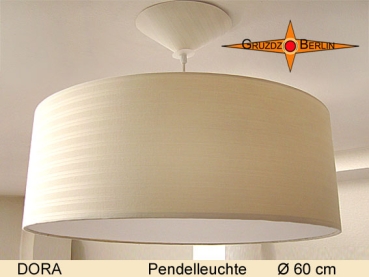 Pendellampe beige DORA Ø60 cm Hängelampe mit Diffusor